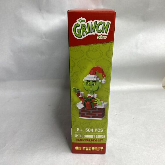 Dr. Seuss The Grinch Up The Chimney Grinch Brick Building Set 504 Pcs Brickcraft - Picture 9 of 11